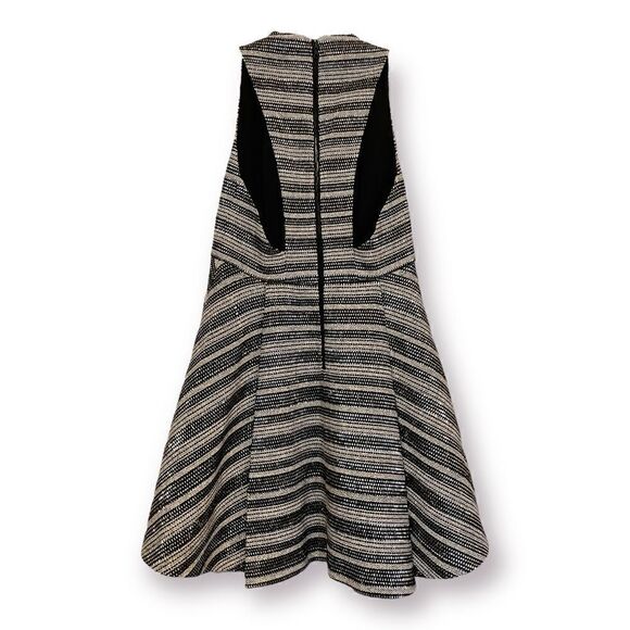 Alice + Olivia Patterned Dress with GORGEOUS Pleats & Cutout side/back |Size: 6| - Picture 8 of 12